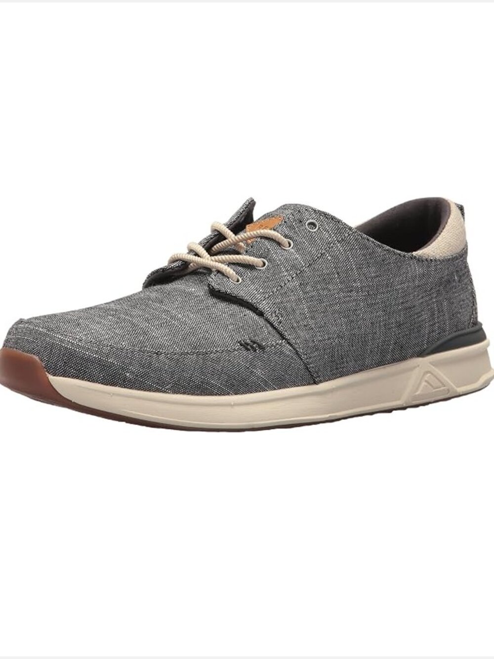 Reef Rover Low TX Black Linen Canvas Sneakers Men US 9